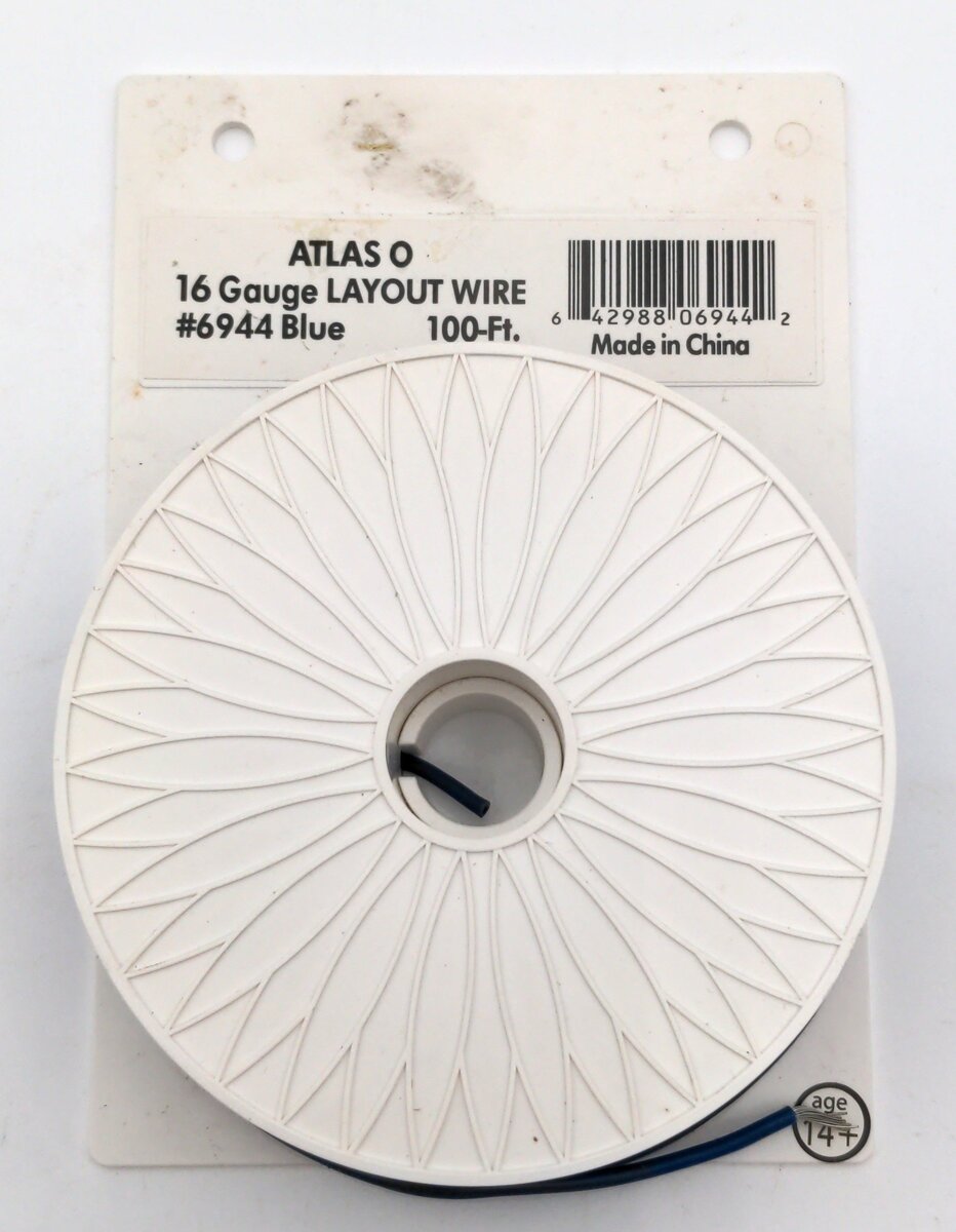 Atlas 6944 100' Blue 16 Gauge Layout Wire