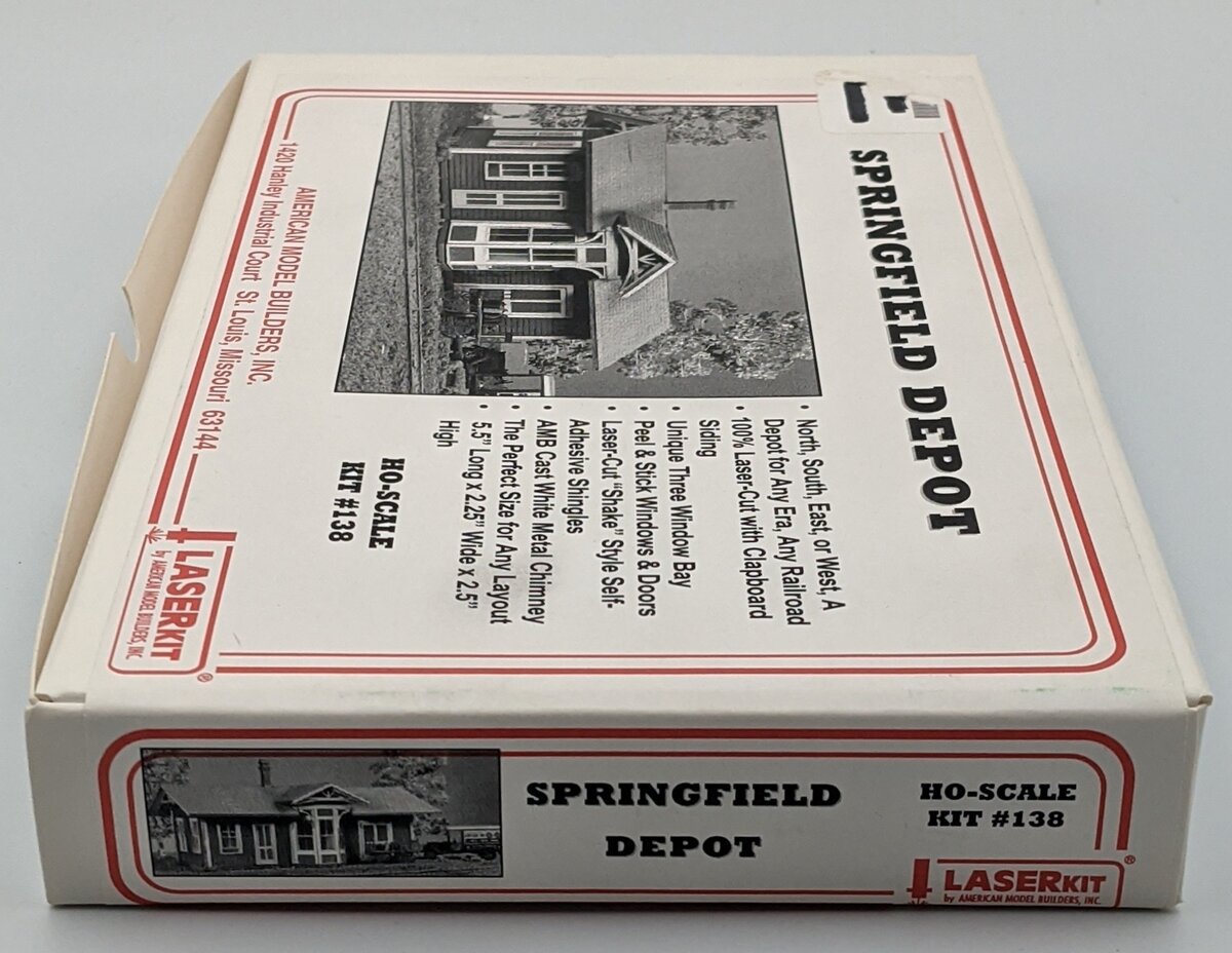 American Model Builders 138 HO Springfield Depot Laser Art Building Kit