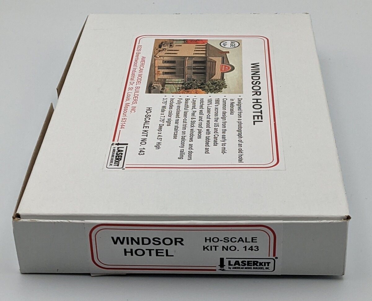American Model Builders 143 HO Hotel Windsor Laser Art Building Kit