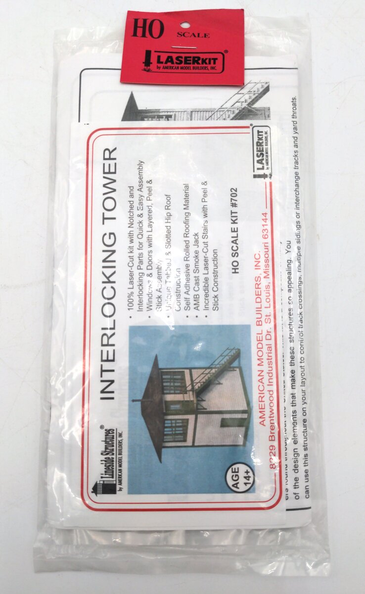 American Model Builders 702 HO Scale Laser Art Interlocking Tower Kit