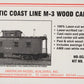 American Model Builders 859 HO Atlantic Coast Line Laser Art M-3 Caboose Kit