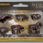 Bachmann 33102 HO Brown & White Cow Figures (Pack of 6)