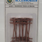 Bachmann 42102 HO Scale Telephone Poles (Pack of 12)