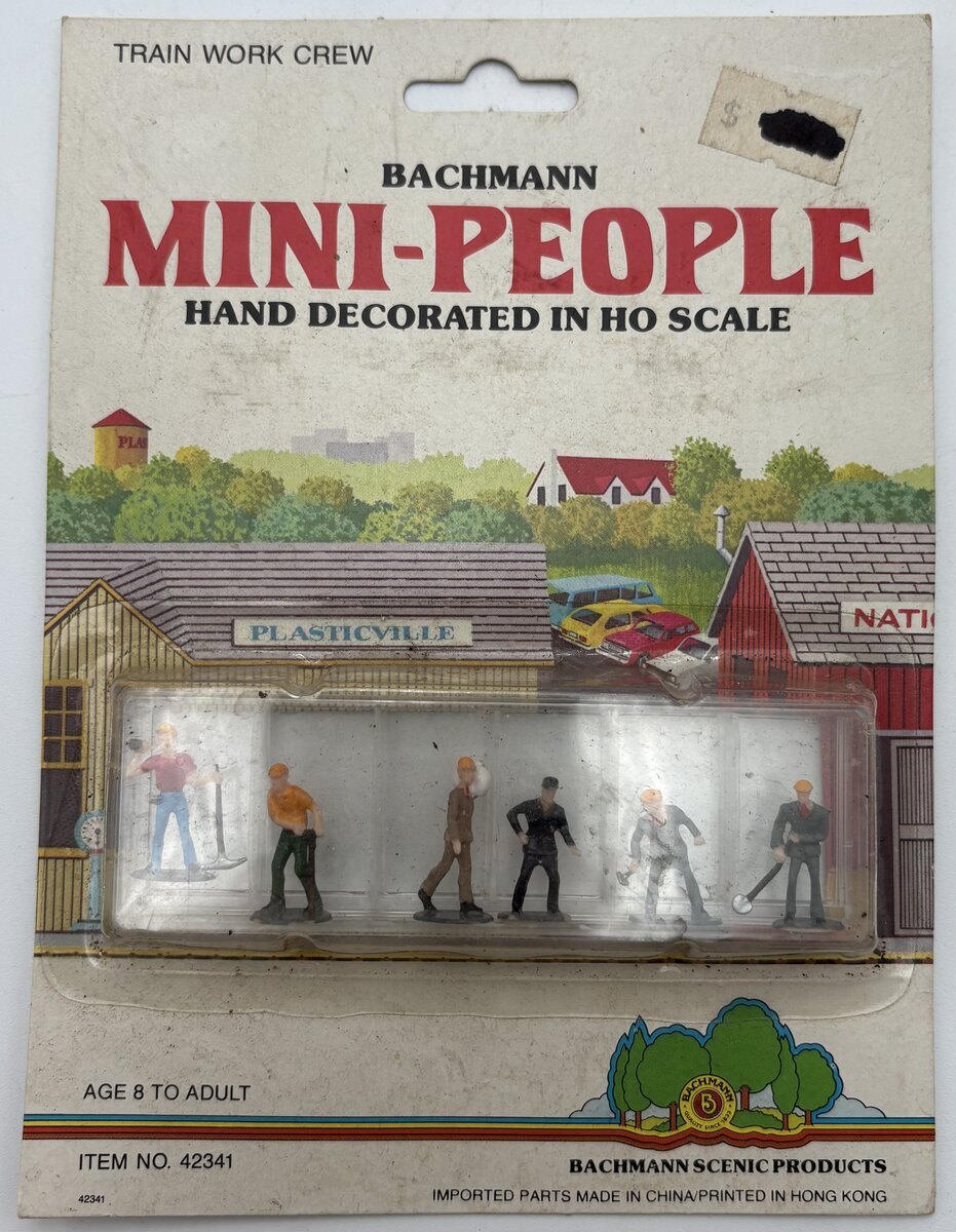 Bachmann 42341 HO Train Work Crew Figures Hand Decorated (Set of 6)