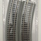 Bachmann 44501 HO Scale Nickel Silver 18" Radius Curved E-Z Track (Pack of 4)
