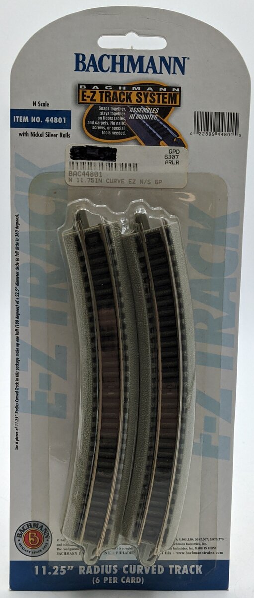 Bachmann 44801 N Nickel Silver 11.25