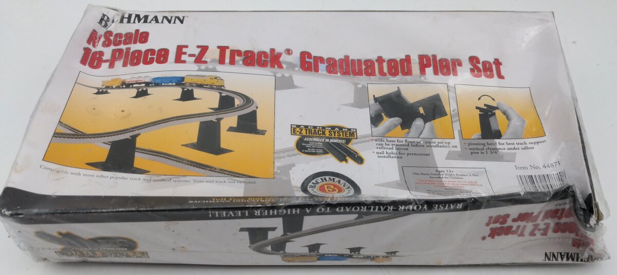 Bachmann 44871 N E-Z Track Graduated Pier (Set of 16)