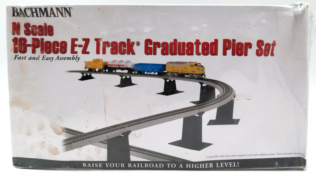 Bachmann 44871 N E-Z Track Graduated Pier (Set of 16)