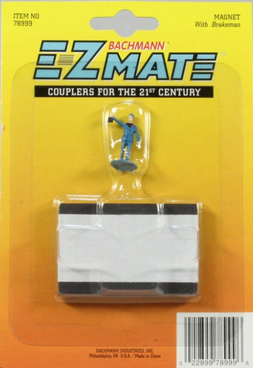 Bachmann 78999 HO E-Z Mate Magnet With Brakeman Figure (Colors May Vary)