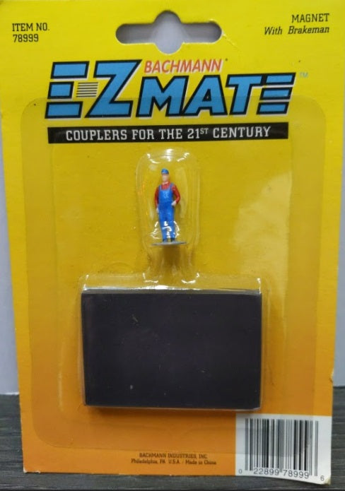 Bachmann 78999 HO E-Z Mate Magnet With Brakeman Figure (Colors May Vary)