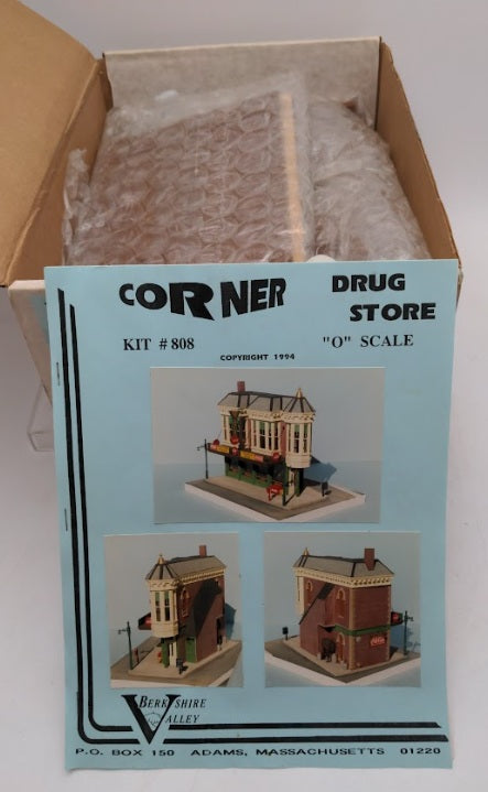 Berkshire Valley 808 O Scale Corner Drug Store Building Kit