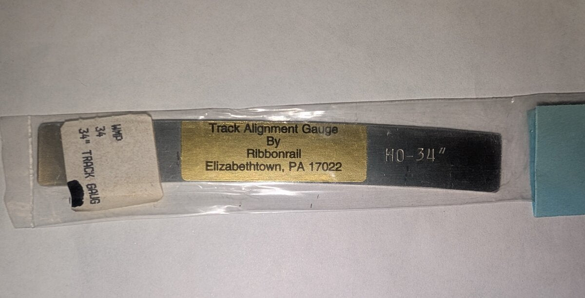 Ribbonrail 34 HO Track Alignment 5" Gauge 34" radius