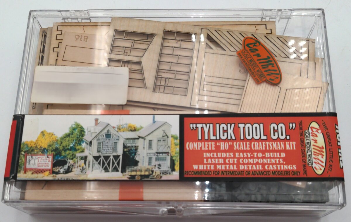 Bar Mills 0812 HO Tylick Tool Company Laser-Cut Wood Building Kit