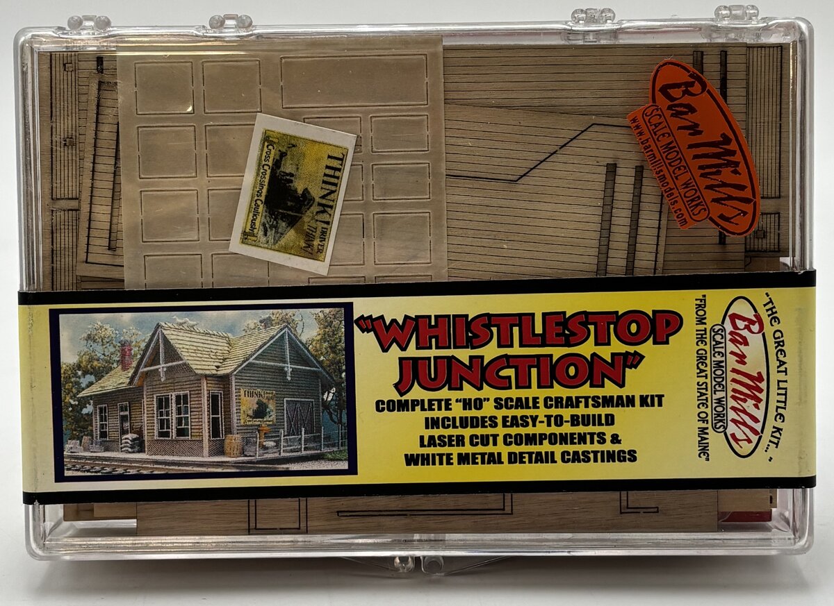 Bar Mills 0911 HO Laser Cut Wood Whistle Stop Junction Building Kit