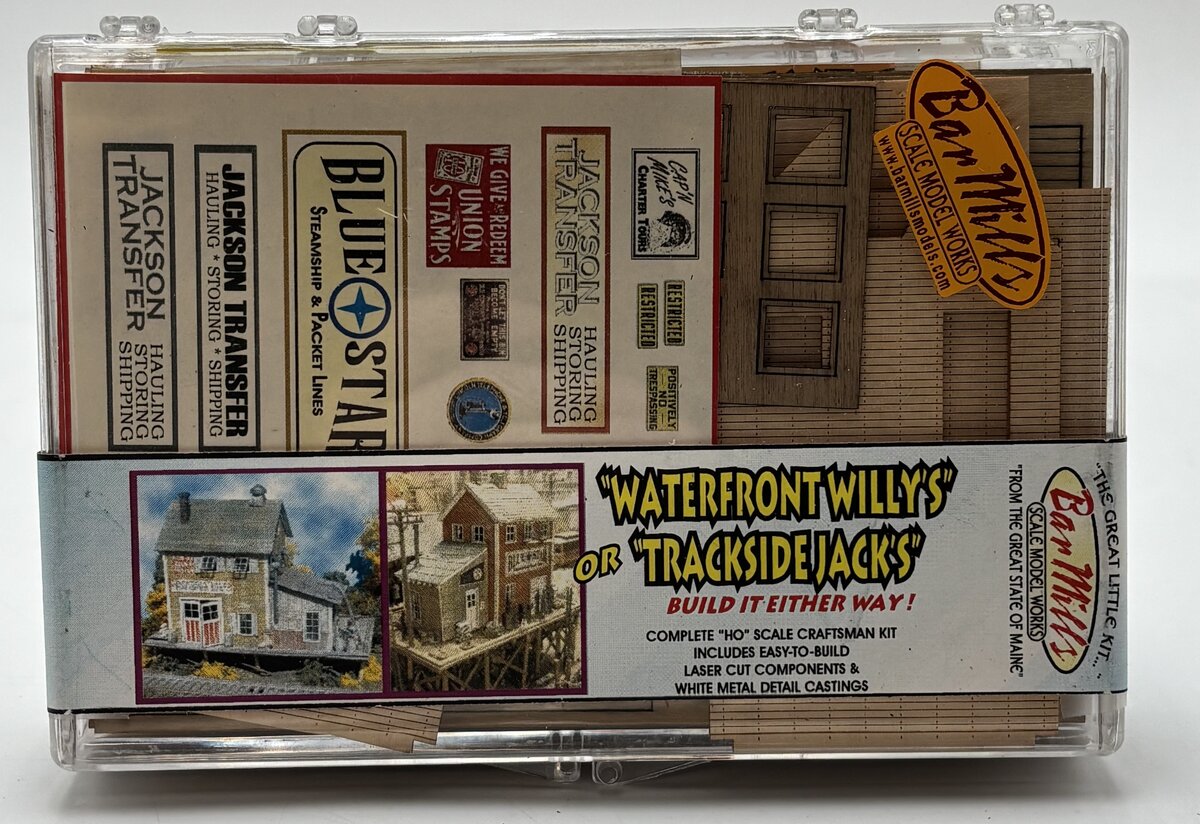 Bar Mills 0922 HO Waterfront Willy's/Trackside Jack's Laser Cut Building Kit