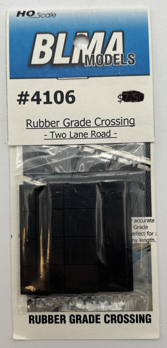 BLMA Models 4106 HO Scale Rubber Grade Crossing Two-Lane Road