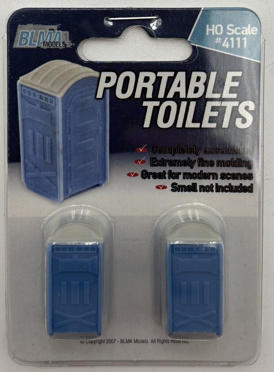 BLMA Models 4111 HO Portable Toilet (Pack of 2)
