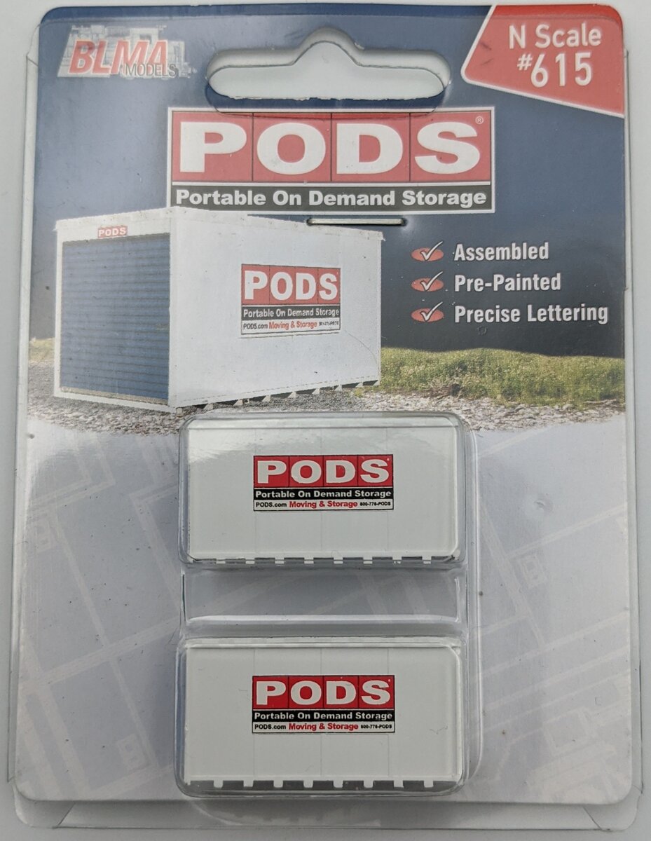 BLMA Models 615 N PODS Storage Container (Pack of 2)