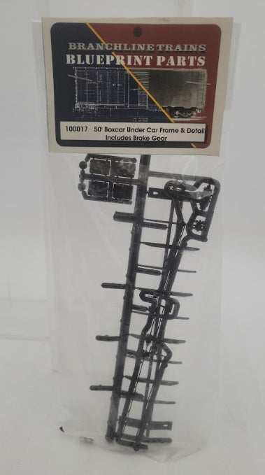 Branchline 100017 HO Scale 50' Boxcar Under Car Frame & Detail W/Brake Gear Kit