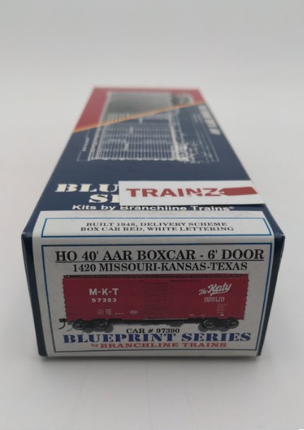 Branchline 1420 HO Scale Blueprint Series 40' AAR Boxcar 6' Door MKT Kit