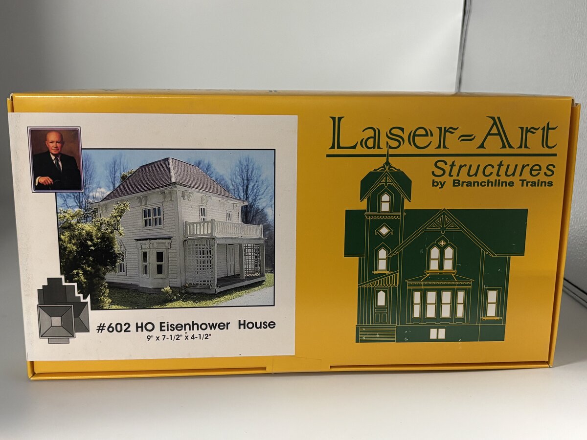 Branchline Trains 602 HO Dwight Eisenhower Boyhood Home - Laser-Art Kit