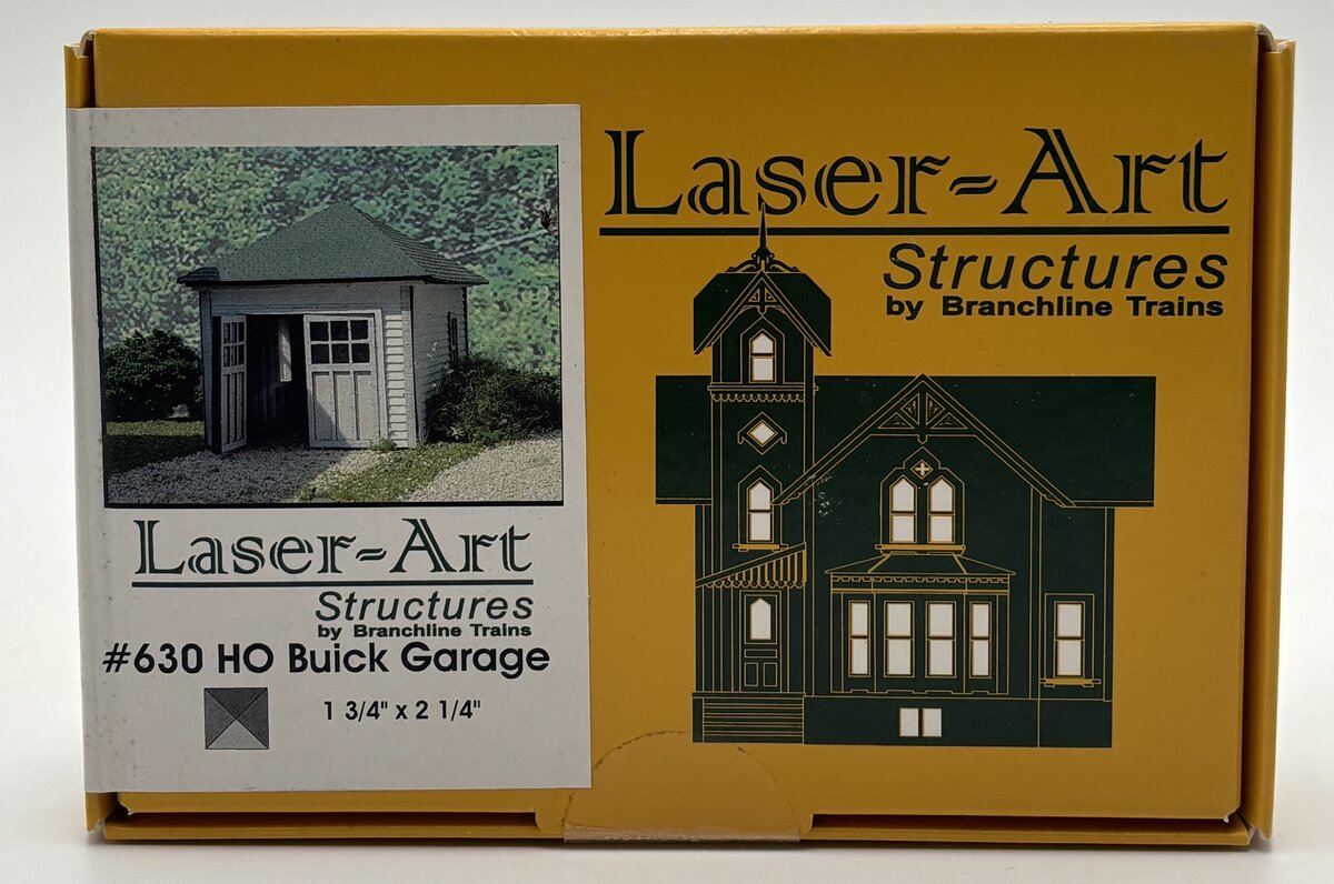 Branchline Trains 630 HO Buick Garage Laser-Art Kit