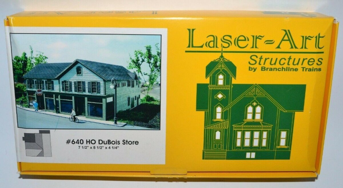 Branchline Trains 640 HO Dubois Store Laser-Art Building Kit