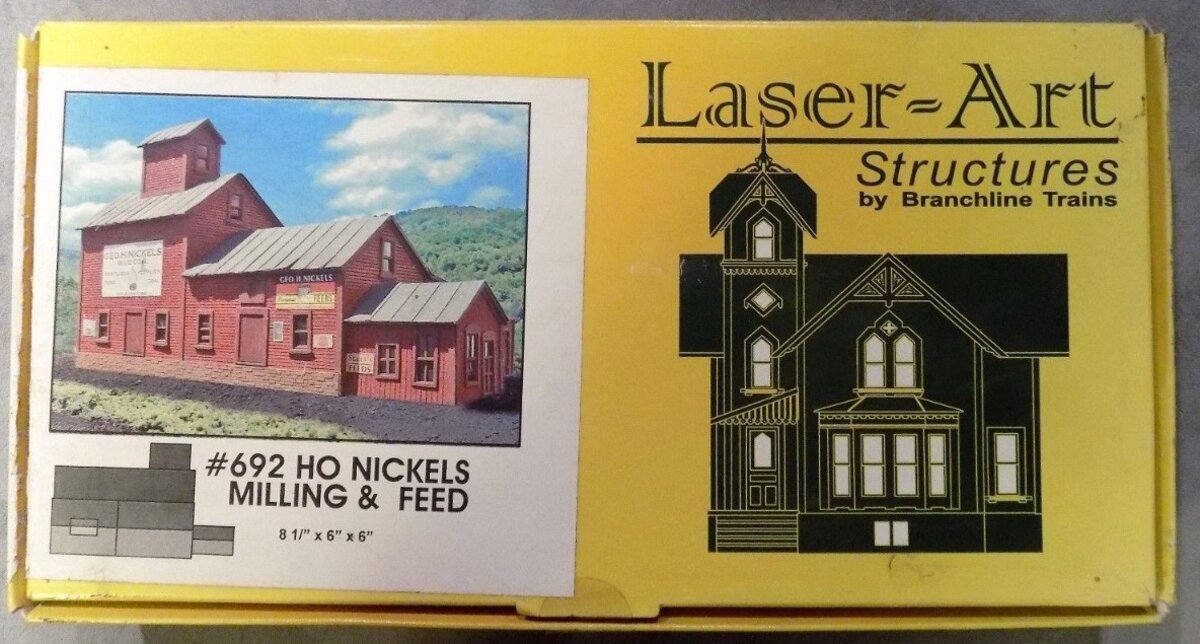 Branchline Trains 692 HO George A. Nickel's Milling & Feed Supply Laser-Cut Kit
