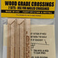 Blair Line 032 N 2-Lane 2.56" Left Angled Wood Grade Crossing (Set of 2)