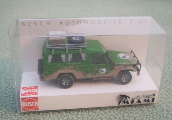 Busch 43506 HO Scale Green Dirty Toyota HZJ78 Crocodile Farm
