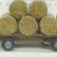 Busch 44930 HO Scale Assembled Hay Trailer with Round Baled Load