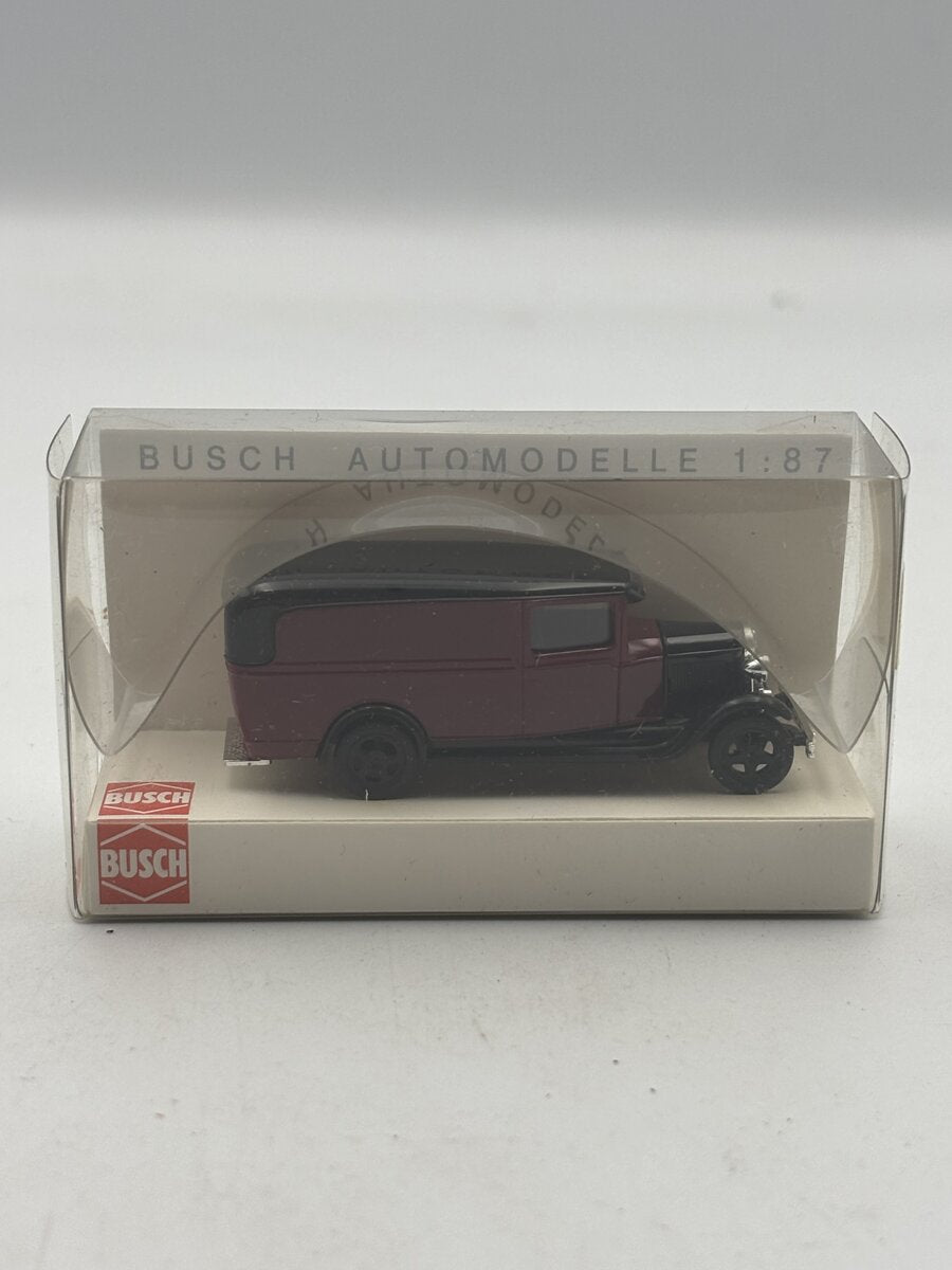 Busch 47700 HO Red 1931 Ford Model AA Panel Van Truck