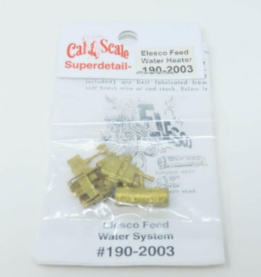 Cal Scale 190-2003 HO Elesco Steam Loco Feedwater Heater w/Exposed/Covered Head
