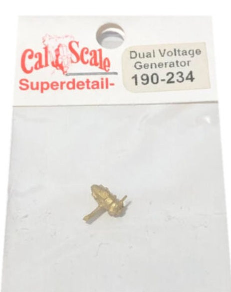 Cal Scale 190-234 HO Steam Loco Brass Dual Generator Pyle Dual Voltage