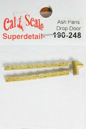 Cal Scale 190-248 HO Steam Loco Ash Pans Brass Castings Drop-Door Type Side Sec.