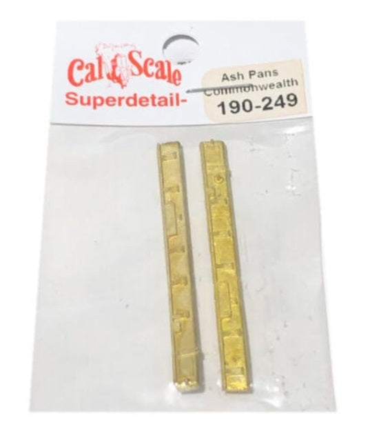 Cal Scale 190-249 HO Steam Loco Ash Pans (Brass Castings) Commonwealth Cast Type