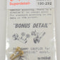 Cal Scale 190-292 HO Scale Dummy Knuckle Couplers Standard Brass (Pack of 2)