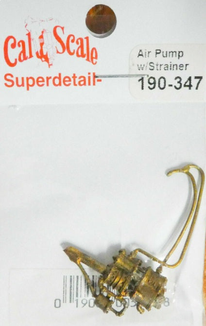 Cal Scale 190-347 HO Steam Loco Air Compressor Cross Compound Standard Strainer