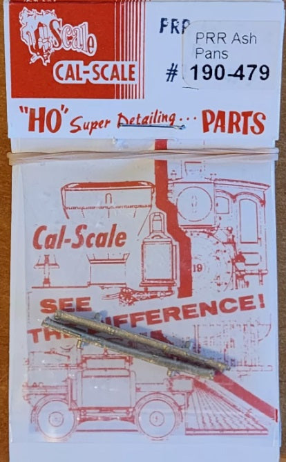 Cal Scale 190-479 HO Scale Pennsylvania Railroad Ash Pans Brass Part