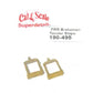 Cal Scale 190-495 HO Pennsylvania Style Tender Steps (Unpainted Brass Casting)