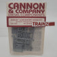 Cannon 1103 HO Scale EMD 81" Low Short Hood GP D35 Trough Mid Dash 2 Kit