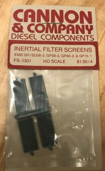 Cannon 1301 HO Inertial Filter Screens Late Dash-2 GPs (Pack of 4)