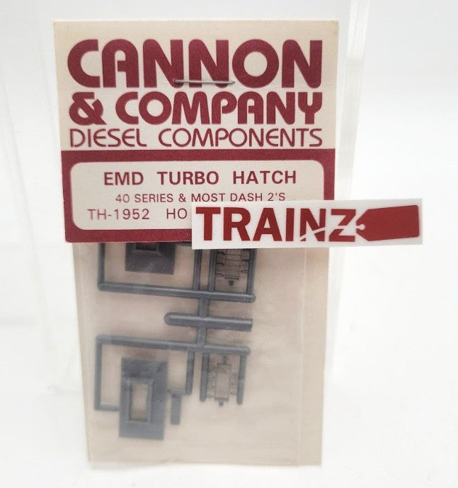 Cannon 1952 HO Scale Turbo Hatches 40 Series & Most Dash-2's (Pack of 2)