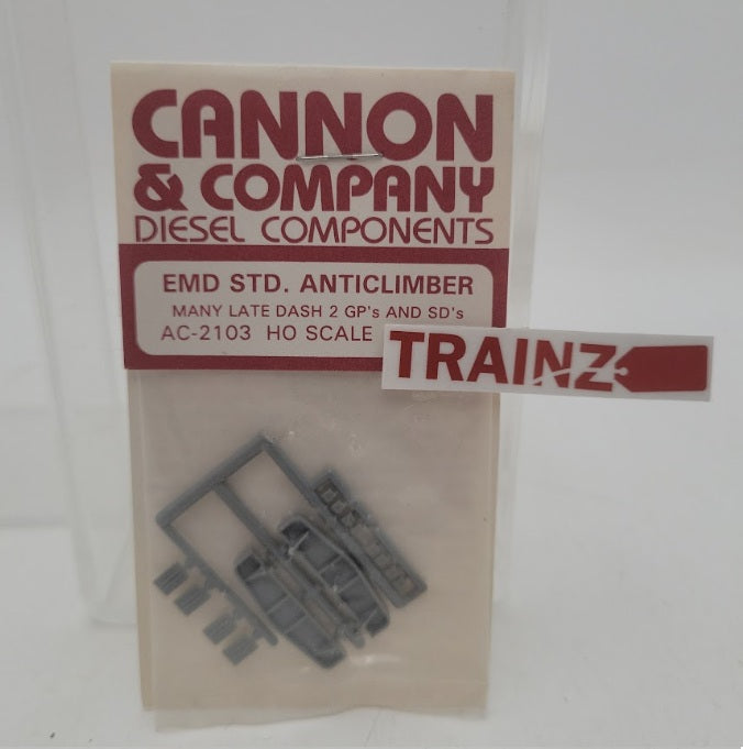 Cannon  2103 HO Scale EMD Anticlimber Standard Dash-2 (Pack of 2)