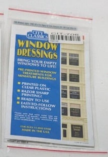 City Classics 706 HO Window Signs 1940's-50's Era Signs for 106 East Ohio St.