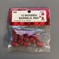 Campbell Scale Models 249 HO Red Barrels (Turned Wood with Raised Trim & Bands)