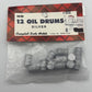 Campbell Scale Models 252 HO Silver Oil Drums (Pack of 12)