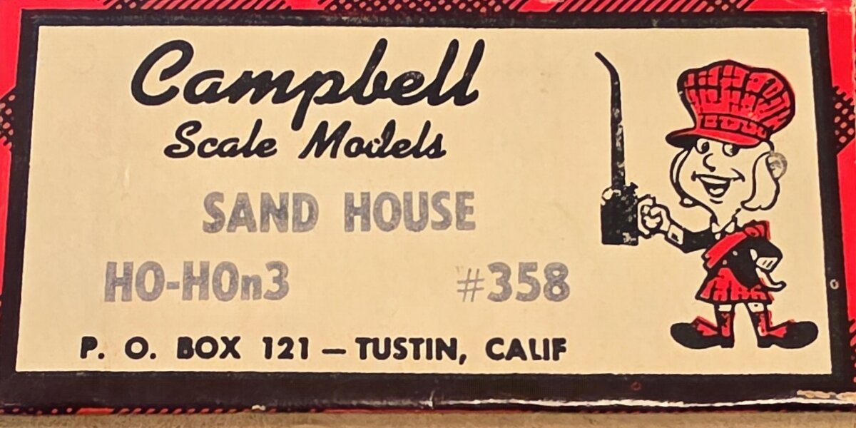 Campbell Scale Models 358 HO/HOn3 Scale Sand House Building Kit