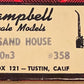 Campbell Scale Models 358 HO/HOn3 Scale Sand House Building Kit
