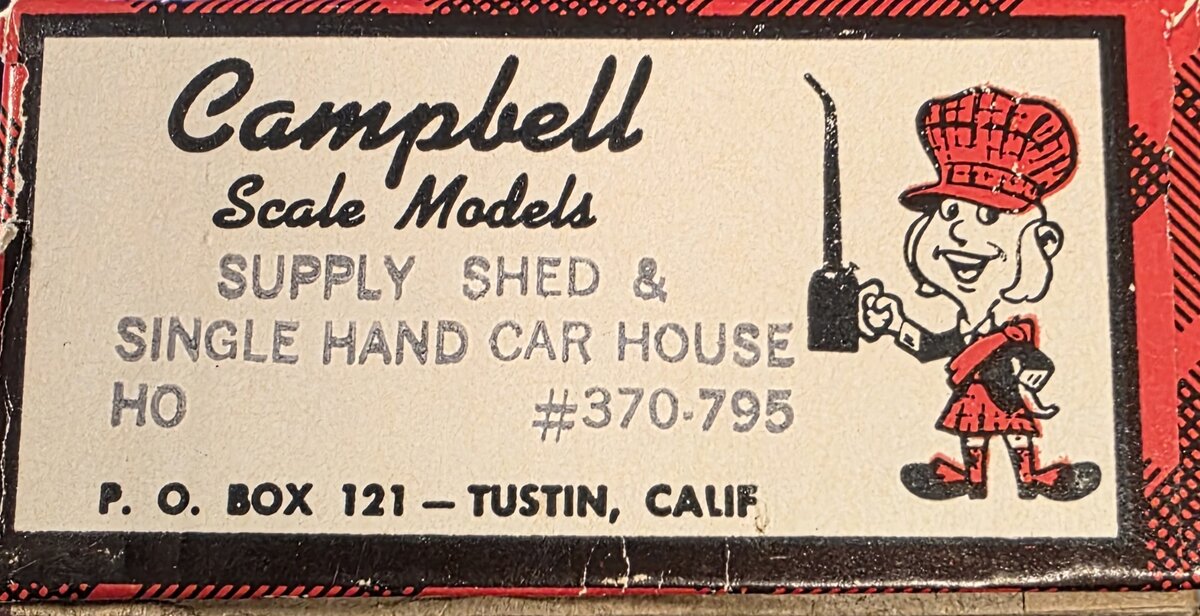 Campbell Scale Models 370-975 HO Supply Shed & Single Hand Car House Kit